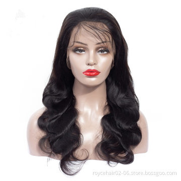 10a Raw Indian Temple 100% Human Hair Body Wave Curly  150% Density Full Lace Wig with Baby Hair for Black Women